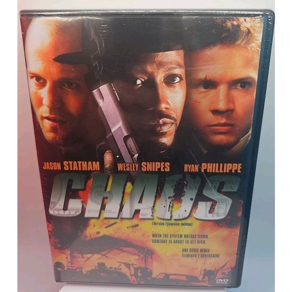 Chaos (DVD, 2005, Region 1) New Sealed Jason Statham Ryan Phillippe Wesley Snipe